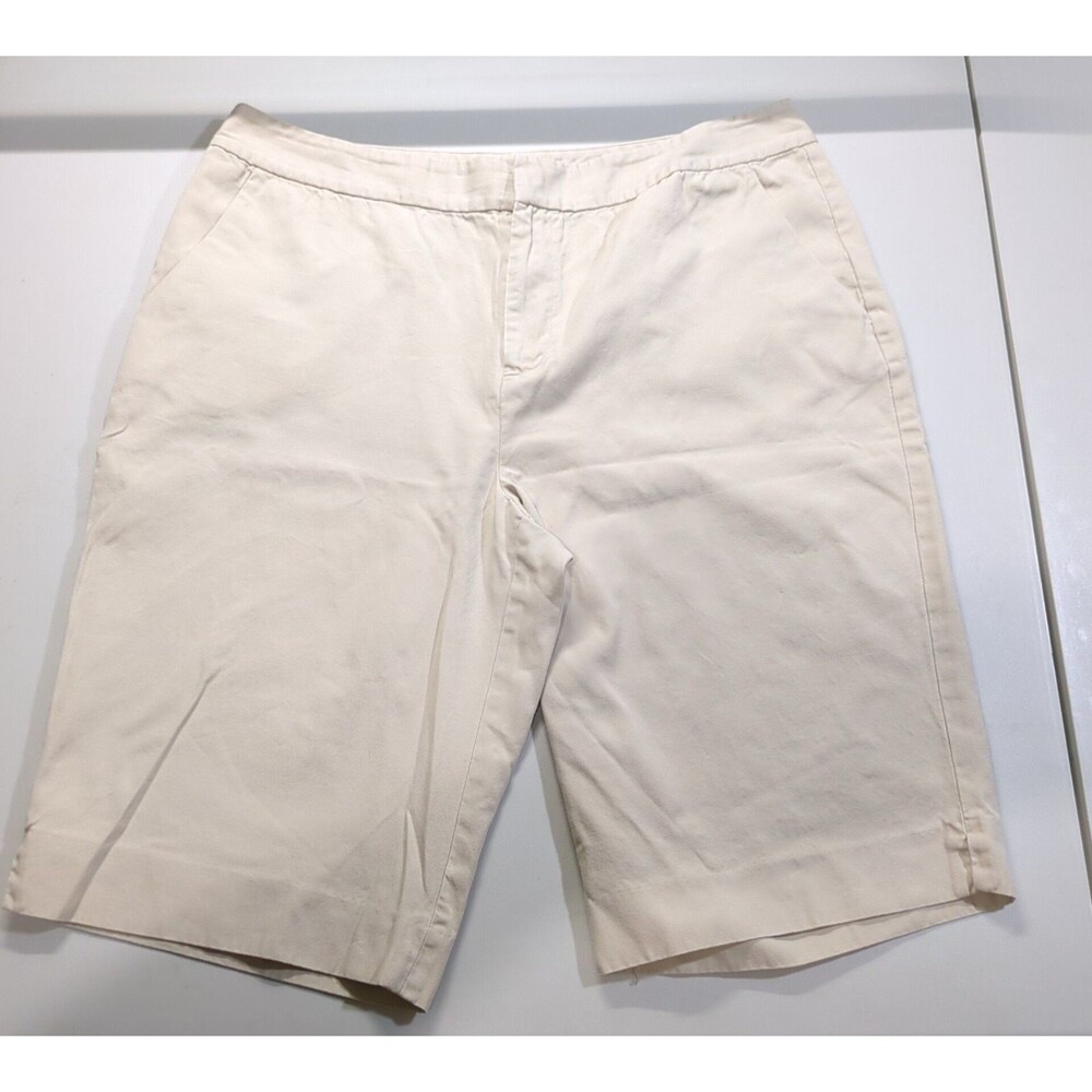 Ralph Lauren Women's Shorts Bermuda Casual Walking Pockets Khaki Size 14